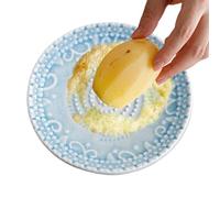 Assiette à ail en céramique, bol à fromage, outil de râpe de cuisine, accessoire de préparation des aliments, cadre compact de 12 x 8 cm, kit , pour une utilisation quotidienne de cuisine