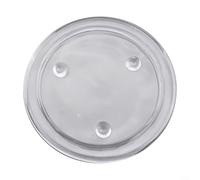 Assiette à bougie en verre transparent rond - Support de dessous de verre parfumé - Base créative - Décoration pilier (S)