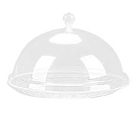 Assiette à collations couverte européenne classique avec couvercle transparent Plateau à dessert fruits en plastique pour la conservation des aliments et les maisons élégantes Divertissant de