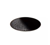 Table Passion – Assiette à dessert Kyle 20 cm – Grès noir – Lot de 6