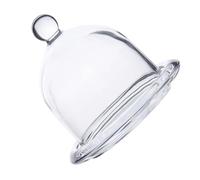 Assiette à Dessert avec Couvercle en Verre Blanc, Plateau Élégant | Petit Format, Usage pour Mini Gâteaux et Pâtisseries Délicates, Style Assorti, Finition Lisse et Transparente Style Aléatoire