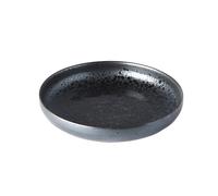 Assiette à dessert BLACK PEARL 22 cm, bord haut, MIJ