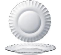 Assiette à dessert Duralex PICARDIE, transparente, diamètre 205 mm - lot de 6