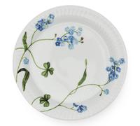 Assiette à dessert HAMMERSHOI SUMMER - FORGET ME NOT 22 cm, blanc, porcelaine, Kähler