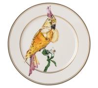 Assiette à dessert Idyllia, Porcelaine, Motif imprimé cristal, cacatoès, Multicolore OS