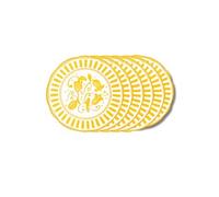 Table Passion Assiette à dessert Napoli 21 cm jaune (lot de 6)