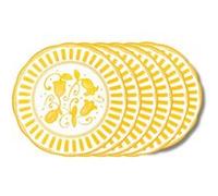 Assiette à dessert Napoli jaune 21 cm (lot de 6)