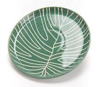 Amadeus Assiette à dessert Natureva 21 cm en grès vert, lot de 6
