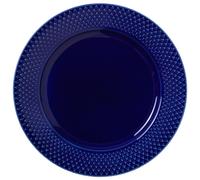 Lyngby Porcelæn Assiette Rhombe Ø23 cm Bleu foncé