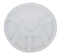 kela Anneli 1 assiette à fondue rondes Blanc brillant 21 cm