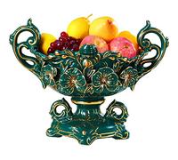 Assiette à fruits en céramique - Grand pot de fruits moderne de style américain pour décoration de table basse haut de gamme, décoration créative et contemporaine de salon