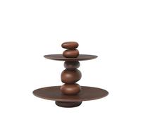 Assiette à Gâteau Pebble de Ferm Living, Marron Foncé