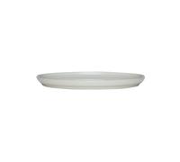 Assiette à pain en céramique sable, ronde, uni, compatible lave-vaisselle/four/micro-ondes - Hübsch, Amare - Ø23x2 cm