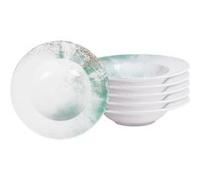 Table Passion Assiette à pâtes Islande 27 cm Grès Bleu Lot de 6