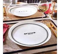 Assiette à pizza en opale blanche Bistro - D 33 cm