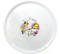 Assiette à pizza Spéciale décorée Ø 330 mm Lot de 6 - Hendi