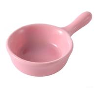 Assiette à pour sauce Porcelaine 9.8cm Design Assiette à pour(Pink) | Design épuré, ronde minimaliste, couleurs unies jaune vert, pour décor table élégant