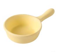 Assiette à pour sauce Porcelaine 9.8cm Design Assiette à pour(Yellow) | Design épuré, ronde minimaliste, couleurs unies jaune vert, pour décor table élégant