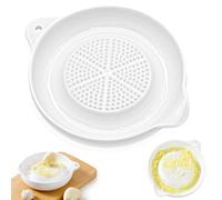 Assiette à Râper en Céramique 9 cm pour Ail et Gingembre | Surface pratique pour préparer épices et condiments; nettoyage facile à la main ou au lave-vaisselle