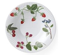 Assiette à soupe HAMMERSHOI SUMMER - SUMMER BERRIES 21 cm, blanc, porcelaine, Kähler