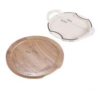 Assiette à steak en fonte émaillée Blanc 24 cm | Construction robuste en fonte, cuisson uniforme, forme ronde, compatible avec les plaques à induction