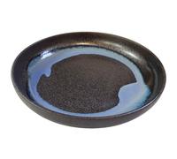 Assiette BLUE BLUR 22 cm, bord haut, bleu, céramique, MIJ