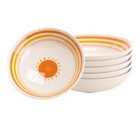 Assiette creuse Almeria 19 cm (lot de 6) - Amadeus - Blanc - Grès Blanc G