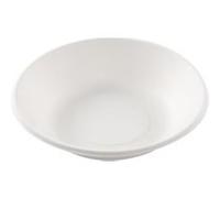 Assiette creuse blanche en canne à sucre Ø 19 cm 800 unités Betik 1