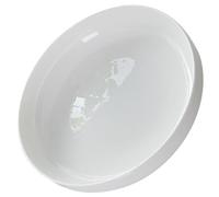 Assiette Creuse Blanche en Porcelaine Osseuse pour Restaurant et Hôtel | Surface Lisse et Brillante, Compatible Micro-ondes, Usage Multiple, Nettoyage Facile, Forme Ronde