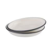 Assiette creuse émaillée, diamètre: 220 mm, set de 2