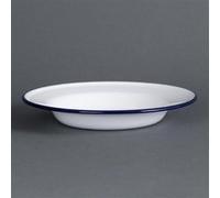 Assiette Creuse en Acier Emaillé 245 mm x 6 Olympia Gris G