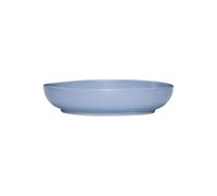 Assiette creuse en céramique bleu clair, ronde, compatible lave-vaisselle, micro-ondes, four - Hübsch, Amare - Ø23x5 cm