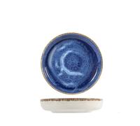 Assiette Creuse En Porcelaine, Couleur Blanche Et Bleue, H&H, 19Cm