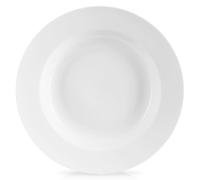 Assiette à dîner profonde en porcelaine - ORION - 24,5 cm - 350 ml - Blanche - Adaptée au lave-vaisselle
