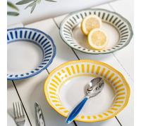 Table Passion - Assiette creuse Napoli 22 cm - Jaune - Lot de 6