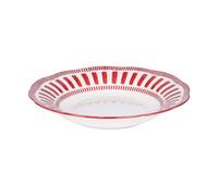 Table Passion – Assiette creuse Napoli – Porcelaine rouge 22 cm – Lot de 6