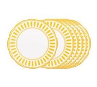 Assiette creuse Napoli jaune 22 cm (lot de 6)