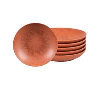 Table Passion - Assiette Creuse Onyx 22 cm Terracotta (lot de 6)
