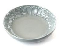 Amadeus - Assiette creuse Pétale - Faïence 23x23 cm - Gris - Lot de 2