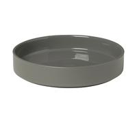 Assiette creuse PILAR 20 cm, gris foncé, céramique, Blomus