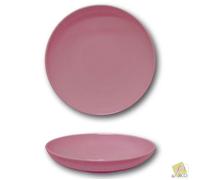 Assiette creuse porcelaine Rose - D 22 cm - Siviglia