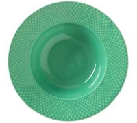 Assiette creuse RHOMBE 25 cm, vert, Lyngby