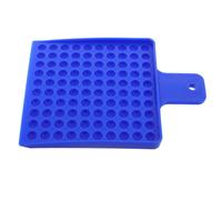 Assiette de Comptage de Grains en Plastique 100 Trous Bleue | Conception Compacte Réutilisable, Compartiments Multiples Dédiés, pour Gestion des Semences en Champ