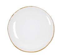 Assiette de diner Tabo - Ø26,5 cm - Blanc - Mica Decorations