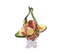 Assiette de fruits Assiette à fruits en verre, vaisselle cristal, dessert décoratif, bonbons de mariage, bol for salade, légumes, gâteau ou collation(Petit)