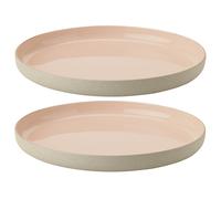 Assiette de petit-déjeuner EMMA 19 cm, set de 2 pc, rose, grès, Stelton
