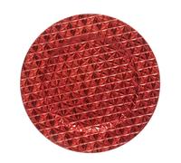 Assiette de Présentation Geo 33cm Rouge