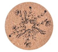 Assiette De Présentation Liège Terre Sauvage - Vaisselle De Noël - Marron