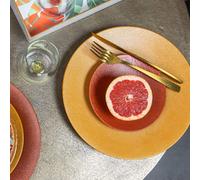 Table Passion - Assiette de présentation Vésuvio safran 31 cm