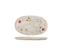 Assiette de service 42,5x25 cm en grès multicolore Camilla